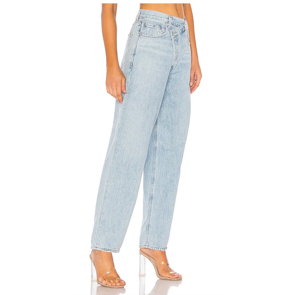 AGOLDE Criss Cross High Rise Straight Leg Light Wash Denim Jean Size 29
A097-983 - Picture 14 of 16